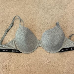 Calvin Klein gray bra